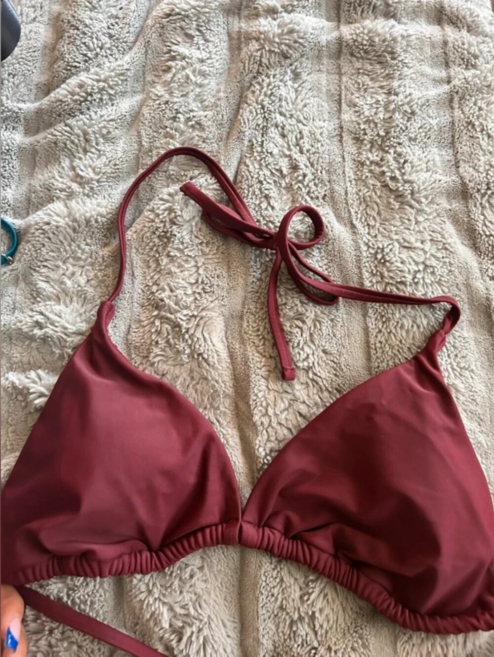 Shade & Shore Chocolate Brown Halter Bikini Set